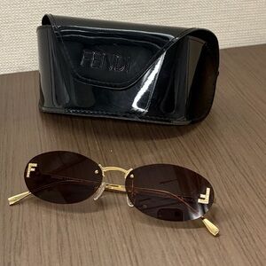 Gold and Brown Sunglasses